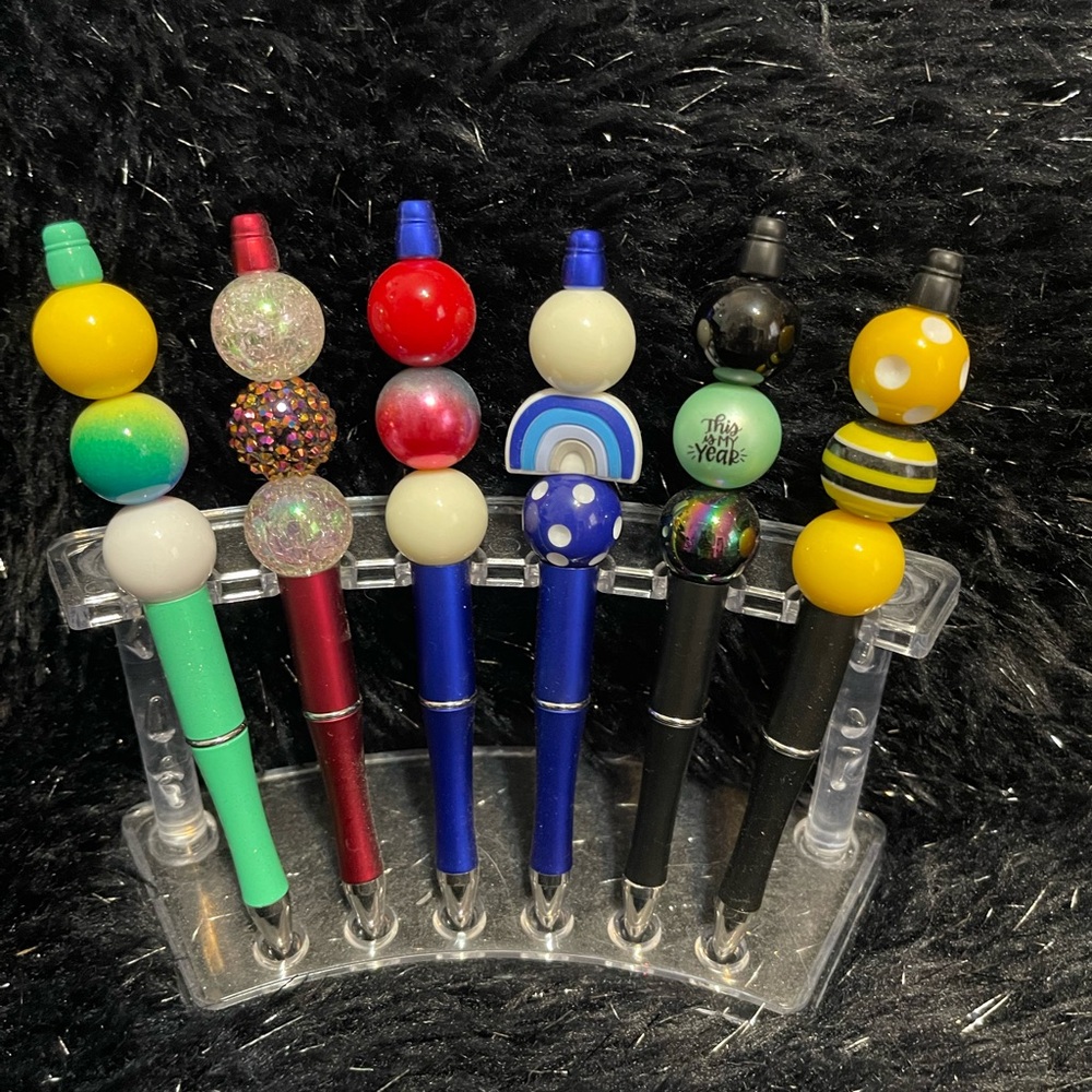 Colorful Beaded Pen Set
